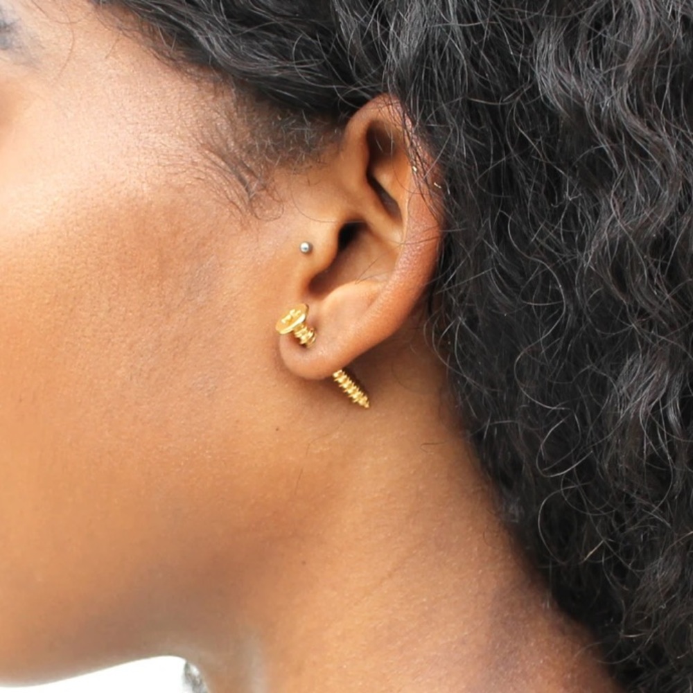 Melody Ehsani / Screw Stud Earrings / Never worn!